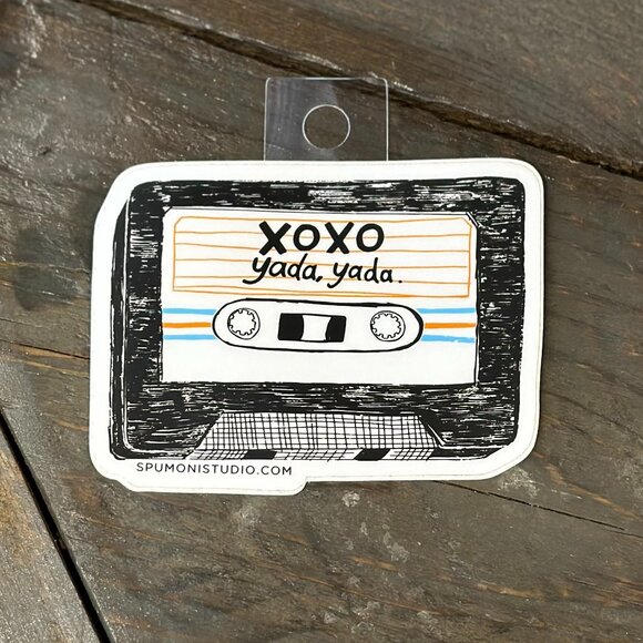 XOXO Yada Yada Mix Tape Sticker - Picture 1 of 3